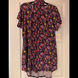 NWT Lularoe Mitzi size large pretty floral pattern
